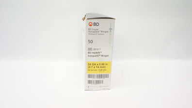 BD 381511 BD Insyte Autoguard Shielded I.V. Cath. 24Ga x 0.56inch - Box of 50